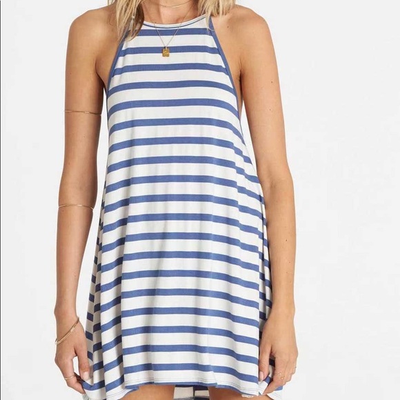 Billabong Dresses & Skirts - Blue and white striped Billabong dress